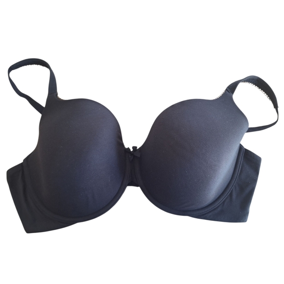 VICTORIA’S SECRET 40D Body By Victoria Perfect Coverage Lightly Lined Bra Black - Picture 1 of 12